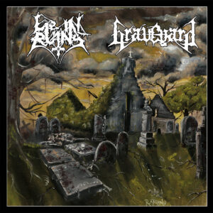 GRAVEYARD / LIE IN RUINS - Curling Smoke / Crossing the Circle 7" (Split)
