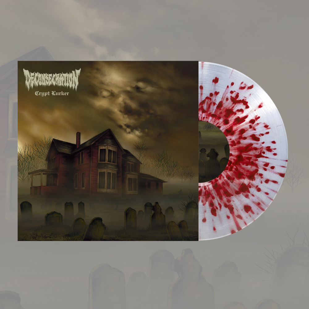 DECONSECRATION - Crypt Lurker LP (CLEAR w/ RED splatter)