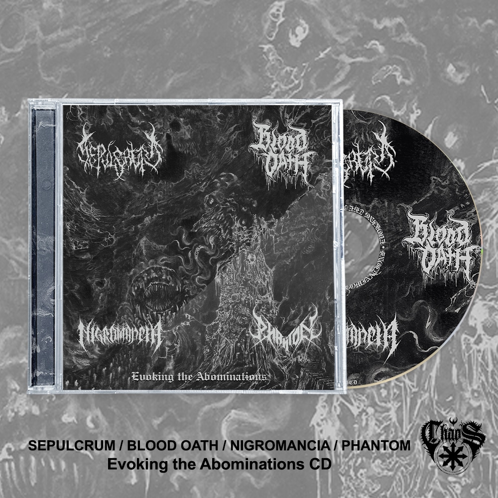 4-WAY SPLIT - Evoking the Abominations CD
