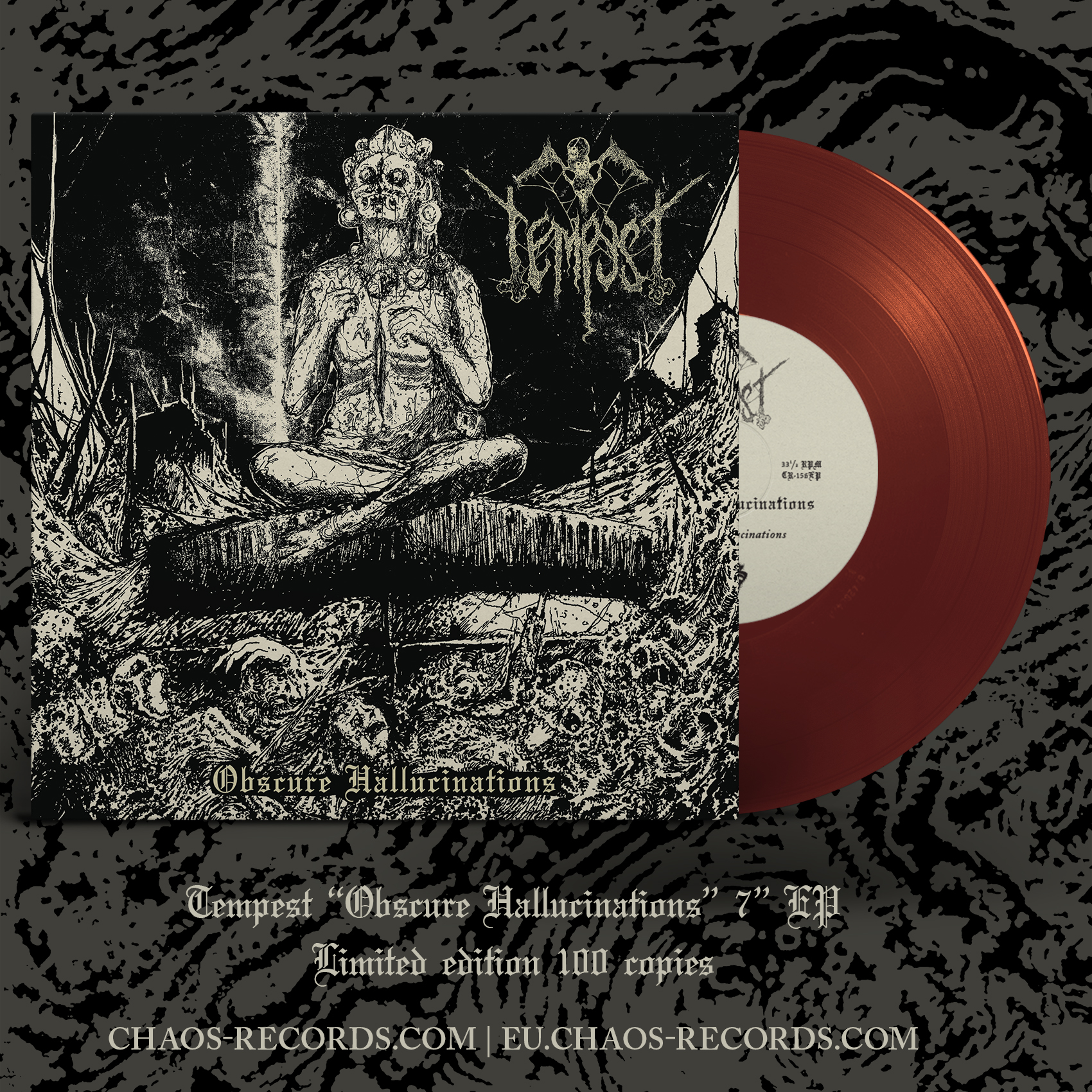TEMPEST - Obscure Hallucinations 7" EP (MAROON vinyl)