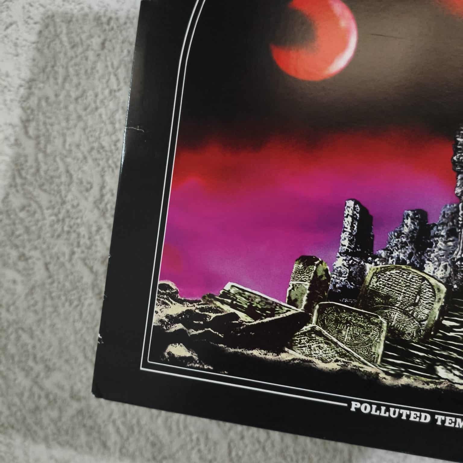 DARK MEDITATION - Polluted Temples LP (RED/BLACK) - Image 3