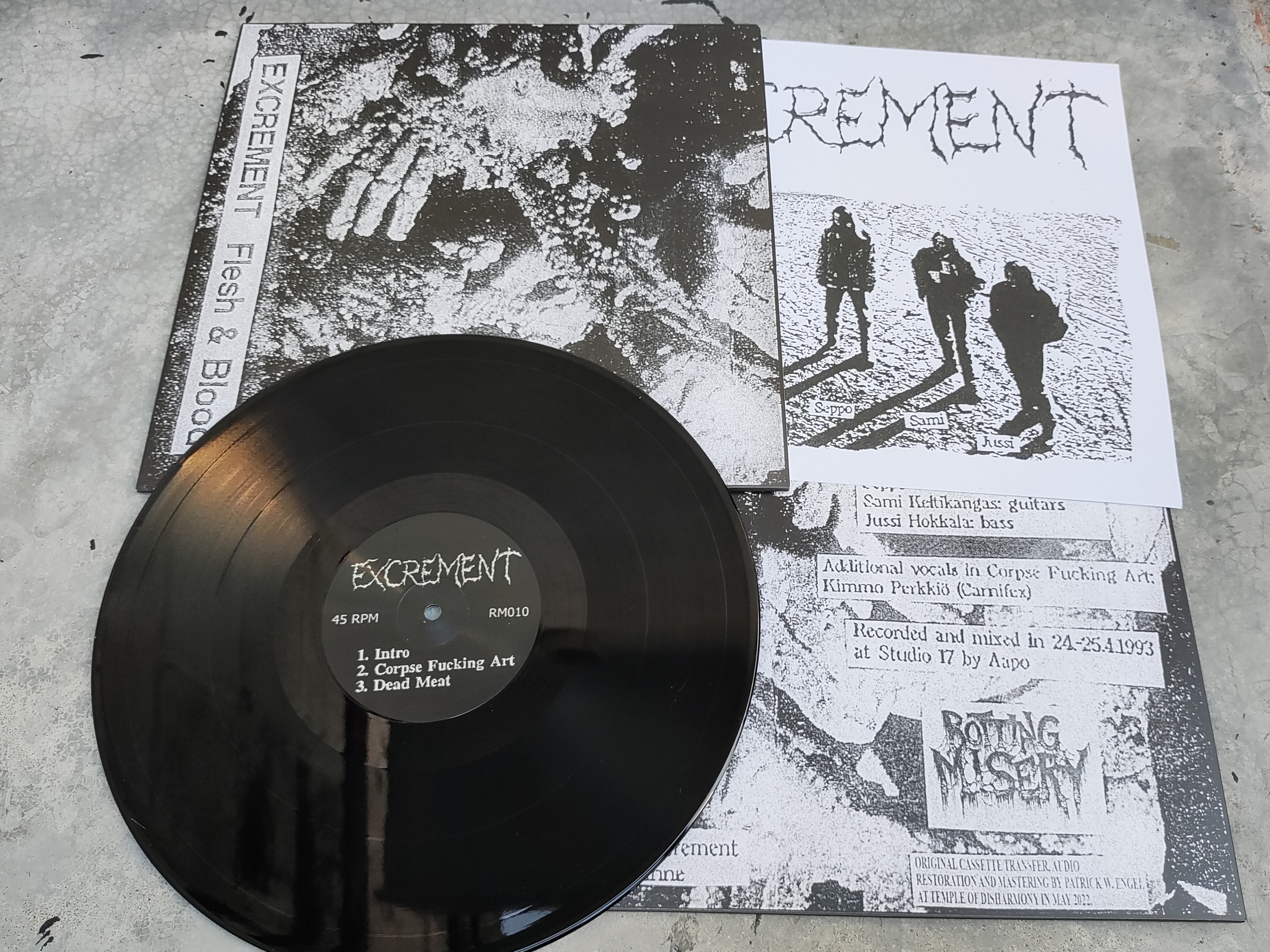 EXCREMENT - Flesh & Blood MLP (BLACK vinyl) - Image 2